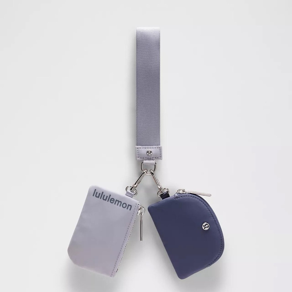 Lululemon Dual Pouch Wristlet- Faint Lavender/Grape Mist